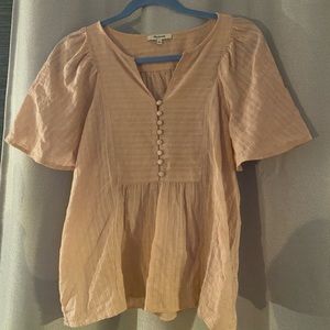 Madewell pink top.